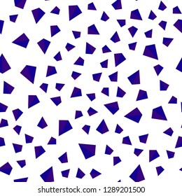 Dark Pink, Blue vector seamless, isometric pattern with polygonal style. Illustration with set of colorful triangles. Design for textile, fabric, wallpapers.
