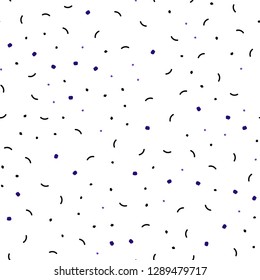 Dark Pink, Blue vector seamless texture with disks, lines. Modern abstract colorful illustration with spheres and lines. Trendy design for wallpaper, fabric makers.