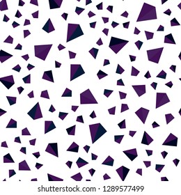 Dark Pink, Blue vector seamless, isometric cover with polygonal style. Illustration with set of colorful triangles. Pattern for trendy fabric, wallpapers.
