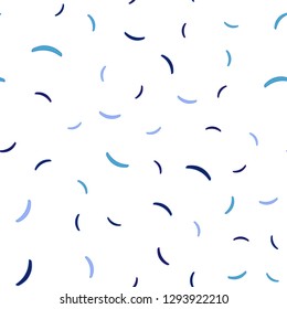 Dark Pink, Blue vector seamless template with bent lines. A shining illustration, which consists of curved lines. Abstract style for your business design.