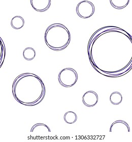 Dark Pink, Blue vector seamless cover with spots. Beautiful colored illustration with blurred circles in nature style. Design for textile, fabric, wallpapers.