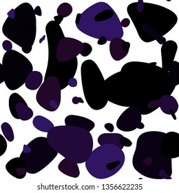 Dark Pink, Blue vector seamless background with bubbles. Glitter abstract illustration with blurred drops of rain. Texture for window blinds, curtains.