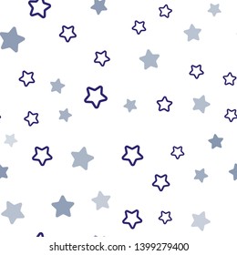 Dark Pink, Blue vector seamless pattern with christmas stars. Glitter abstract illustration with colored stars. Texture for window blinds, curtains.