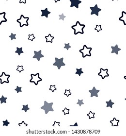 Dark Pink, Blue vector seamless background with colored stars. Decorative shining illustration with stars on abstract template. Texture for window blinds, curtains.