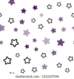 Dark Pink, Blue vector seamless pattern with christmas stars. Shining colored illustration with stars. Design for wallpaper, fabric makers.