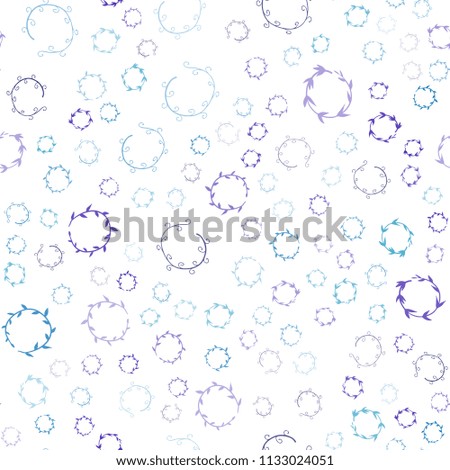 Dark Pink, Blue vector seamless pattern with spheres. Blurred decorative design in abstract style with bubbles. Beautiful design for your business advert.