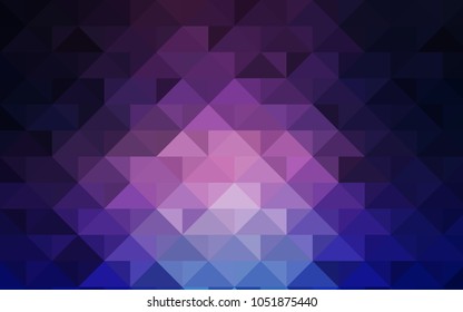 Dark Pink, Blue vector shining triangular template. Brand-new colored illustration in blurry style with gradient. The template can be used as a background for cell phones.