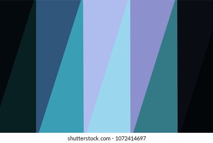 Dark Pink, Blue vector shining triangular backdrop. Modern geometrical abstract illustration with gradient. A completely new design for your business.