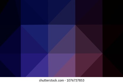 Dark Pink, Blue vector shining triangular layout. A completely new color illustration in a  polygonal style. The polygonal design can be used for your web site.