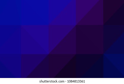 Dark Pink, Blue vector shining triangular cover. A completely new color illustration in a  polygonal style. Brand-new design for your business.