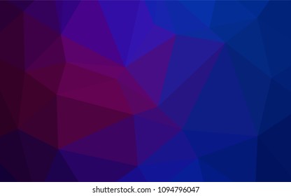 Dark Pink, Blue vector shining triangular cover. Glitter abstract illustration with an elegant design. A completely new design for your business.
