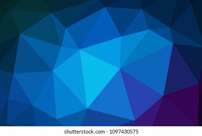 Dark Pink, Blue vector shining triangular backdrop. Modern abstract illustration with triangles. A new texture for your web site.