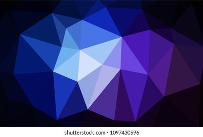 Dark Pink, Blue vector shining triangular layout. Colorful illustration in abstract style with gradient. The best triangular design for your business.