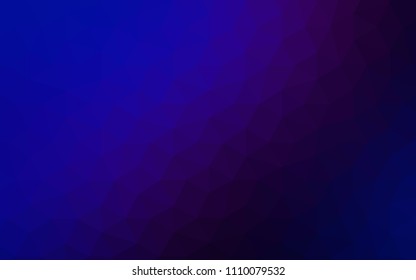 Dark Pink, Blue vector shining triangular cover. Geometric illustration in Origami style with gradient.  A new texture for your web site.