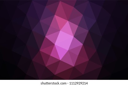 Dark Pink, Blue vector shining triangular cover. Shining colored illustration in a new style. A completely new design for your business.