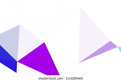Dark Pink, Blue vector shining triangular layout. Modern abstract illustration with triangles. Pattern for a brand book's backdrop.