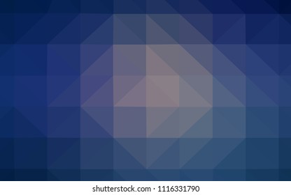 Dark Pink, Blue vector shining triangular backdrop. Glitter abstract illustration with an elegant triangles. A completely new design for your leaflet.
