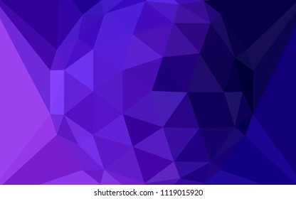 Dark Pink, Blue vector shining triangular cover with a gem in a centre. Colorful abstract illustration with triangles. A completely new design for your leaflet.