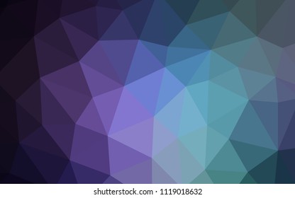 Dark Pink, Blue vector shining triangular cover. Colorful illustration in polygonal style with gradient. Best triangular design for your business.