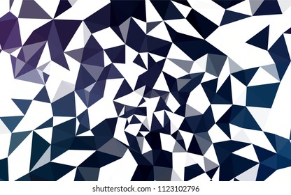 Dark Pink, Blue vector shining triangular backdrop. Glitter abstract illustration with an elegant triangles. A completely new design for your leaflet.