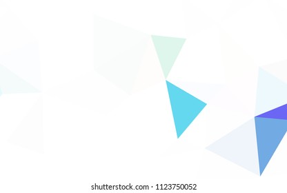 Dark Pink, Blue vector shining triangular backdrop. Colorful illustration in polygonal style with gradient. Textured pattern for your backgrounds.
