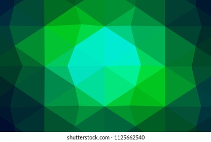 Dark Pink, Blue vector shining triangular cover. Creative geometric illustration in Origami style with gradient. A new texture for your design.