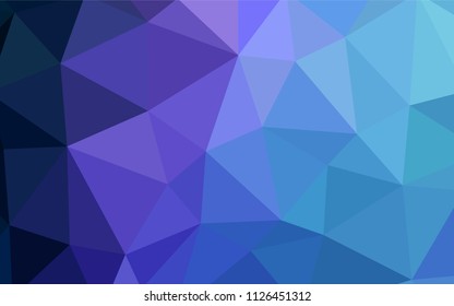 Dark Pink, Blue vector shining triangular backdrop. A completely new color illustration in a polygonal style. Best triangular design for your business.