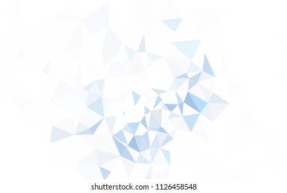 Dark Pink, Blue vector shining triangular cover. Creative geometric illustration in Origami style with gradient. Brand new style for your business design.