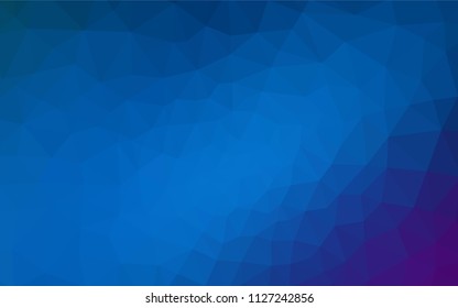 Dark Pink, Blue vector shining triangular cover. Triangular geometric sample with gradient.  Brand new design for your business.