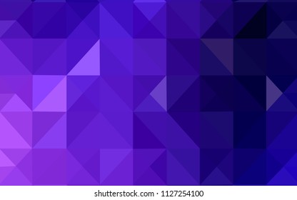 Dark Pink, Blue vector shining triangular layout. Colorful abstract illustration with triangles. Brand new design for your business.