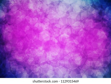 Dark Pink, Blue vector shining hexagonal template. Shining illustration, which consist of hexagons. The template can be used as a background for cell phones.