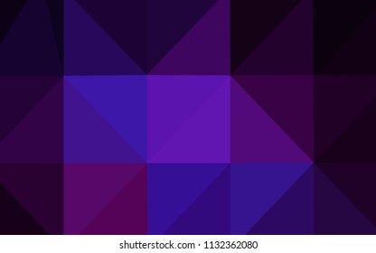Dark Pink, Blue vector shining triangular backdrop. Elegant bright polygonal illustration with gradient. A completely new design for your business.