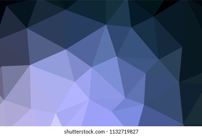 Dark Pink, Blue vector shining triangular layout. Modern abstract illustration with triangles. Completely new template for your banner.