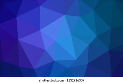 Dark Pink, Blue vector shining triangular layout. Colorful abstract illustration with triangles. Triangular pattern for your design.