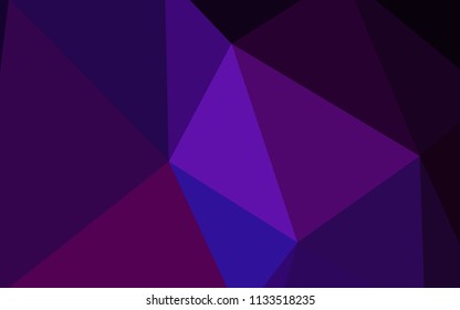 Dark Pink, Blue vector shining triangular backdrop. A sample with polygonal shapes. Pattern for a brand book's backdrop.