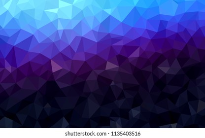 Dark Pink, Blue vector shining triangular cover. A completely new color illustration in a polygonal style. Pattern for a brand book's backdrop.