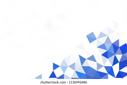 Dark Pink, Blue vector shining triangular backdrop. Glitter abstract illustration with an elegant triangles. Textured pattern for your backgrounds.