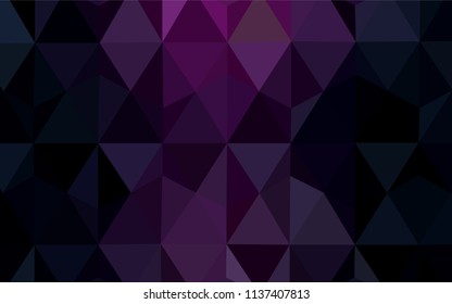 Dark Pink, Blue vector shining triangular cover. A sample with polygonal shapes. A new texture for your web site.