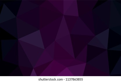 Dark Pink, Blue vector shining triangular layout. Colorful abstract illustration with triangles. Completely new template for your banner.
