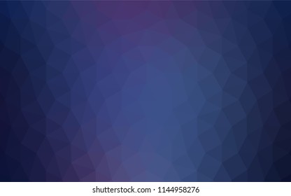 Dark Pink, Blue vector shining triangular backdrop. Glitter abstract illustration with an elegant triangles. Pattern for a brand book's backdrop.