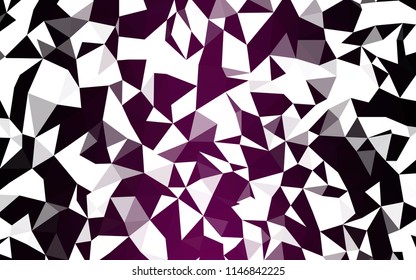 Dark Pink, Blue vector shining triangular layout. Geometric illustration in Origami style with gradient.  Textured pattern for your backgrounds.