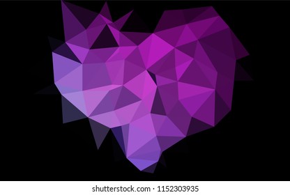 Dark Pink, Blue vector shining hexagonal background. Brand new colored illustration in blurry style with gradient. The template can be used as a background for cell phones.