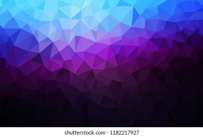 Dark Pink, Blue vector shining triangular layout. Modern abstract illustration with triangles. New template for your brand book.