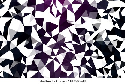 Dark Pink, Blue vector shining triangular layout. Shining polygonal illustration, which consist of triangles. Completely new template for your banner.