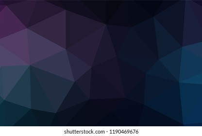 Dark Pink, Blue vector shining triangular backdrop. A sample with polygonal shapes. A new texture for your web site.