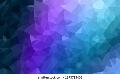 Dark Pink, Blue vector shining triangular backdrop. A sample with polygonal shapes. Best triangular design for your business.