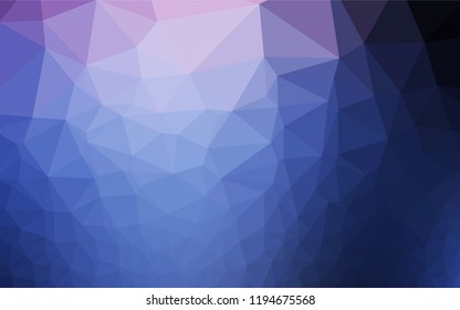 Dark Pink, Blue vector shining hexagonal template. An elegant bright illustration with gradient. The textured pattern can be used for background.