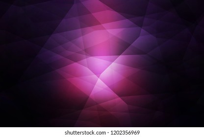 Dark Pink, Blue vector shining triangular backdrop. A completely new color illustration in a polygonal style. Pattern for a brand book's backdrop.