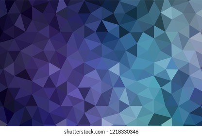 Dark Pink, Blue vector shining triangular layout. Geometric illustration in Origami style with gradient.  Polygonal design for your web site.