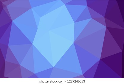 Dark Pink, Blue vector shining triangular layout. Modern abstract illustration with triangles. Template for cell phone's backgrounds.